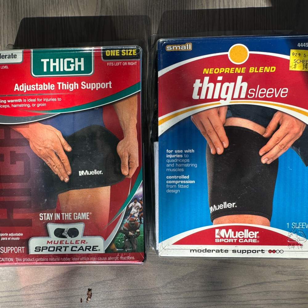 NWT Mueller Black Thigh Sleeve Bundle of 2 Leg Sleeve